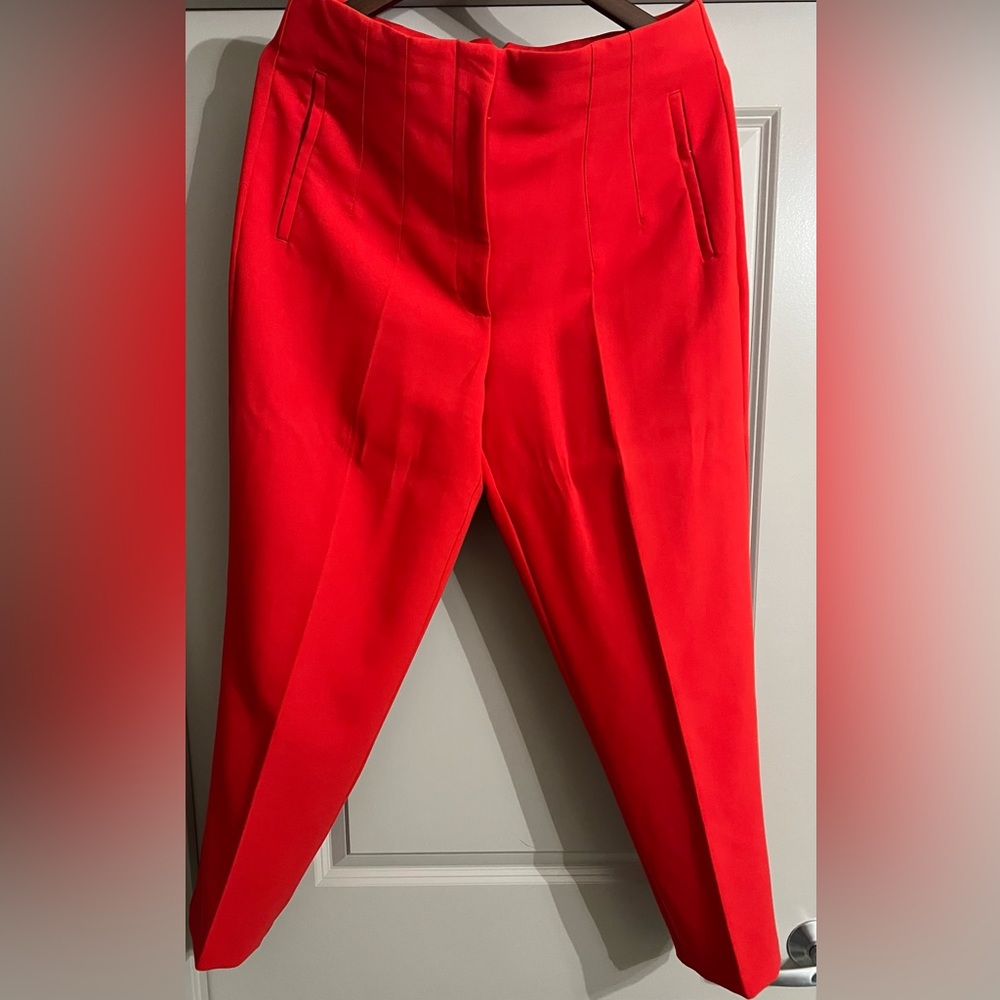 ZARA high waist cropped ankle pants